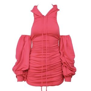 Sexy Mini Hot Girl Hoodie Sweater Cozy Dress